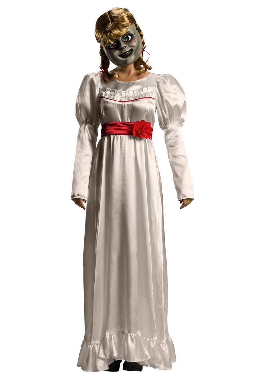 The Costume Center Gray and White Annabelle Women Adult Halloween Costume - One Size(Medium)